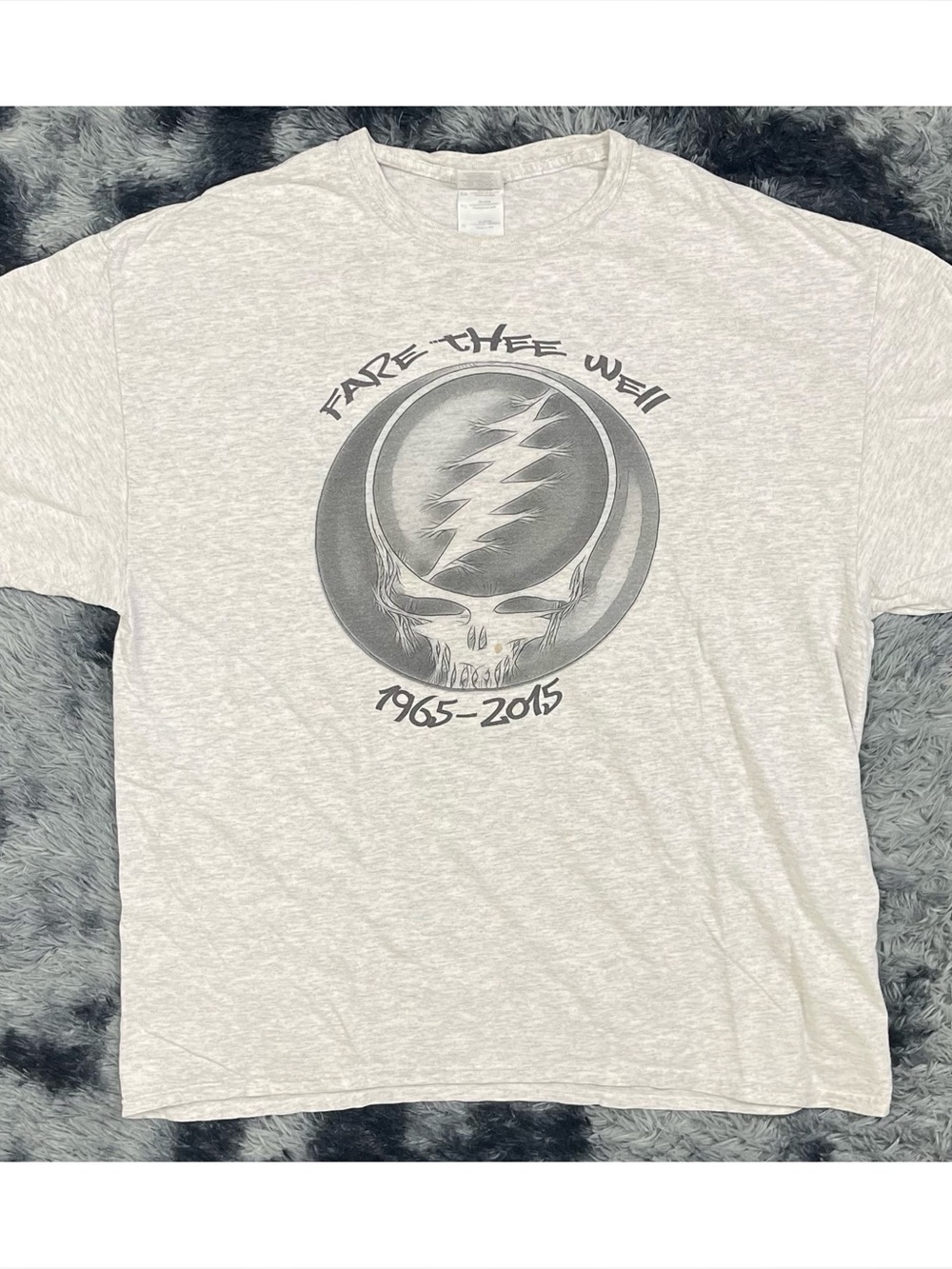 Gildan Grateful Dead  Fare Thee Well  Grey Short Sleeve T-Shirt